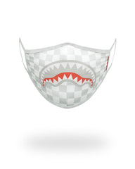 SHARKS IN PARIS (WHITE) FORM-FITTING MASK