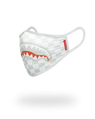SHARKS IN PARIS (WHITE) FORM-FITTING MASK