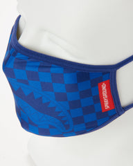 SHARKS IN PARIS (BLUE) FORM-FITTING MASK