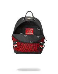 6-STRAP RED LEOPARD EMPRESS (PONY HAIR)