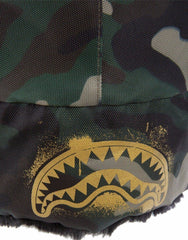 GOLD STENCIL CAMO AVIATOR HAT