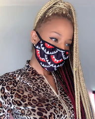 SHARKMOUTH PATTERN MASK (CLASSIC FIT)