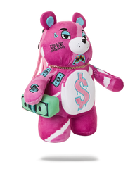 PINK PUNK MONEYBEAR TEDDYBEAR BACKPACK