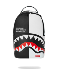 SHARK CENTRAL SPLIT BACKPACK BLK/WHT (DLXV)
