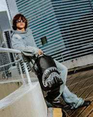 METALLIC TO THE TOUCH EXTRA DRIP BACKPACK