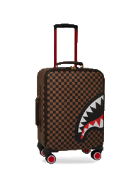 EXTERIOR GOLD ZIP POCKET SHARKS IN PARIS JETSETTER CARRY-ON LUGGAGE