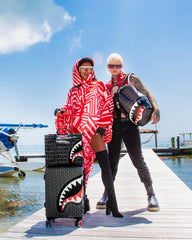 SHARKFINITY STEALTH PILOT SHARKNAUTICS HARDSHELL CARRY-ON LUGGAGE