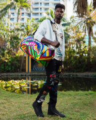 SHARKS IN PARIS CITY STREAKS DUFFLE