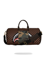 EXTERIOR GOLD ZIP POCKET SHARKS IN PARIS DUFFLE
