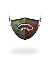KIDS FORM FITTING MASK: CHECKS & CAMO
