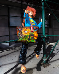 SUNFLOWER GRIN RON ENGLISH COLLAB TOTE