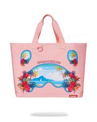 BORA BORA SHARK ISLAND VILLA BEACH TOTE
