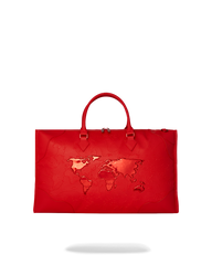 JAMES FIRST CLASS RUBY RED PYRAMID LARGE DUFFLE