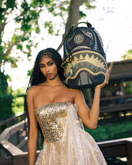 A.I. AFRICAN INTELLIGENCE SHARKS OF THE GOLD OCEAN BACKPACK - SANDFLOWER COLLAB