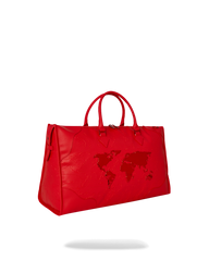JAMES FIRST CLASS RUBY RED PYRAMID LARGE DUFFLE