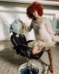 KNIT SHARKS IN PARIS IN CREAM SAVAGE BACKPACK