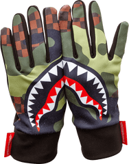 CHECKER CAMO GLOVES