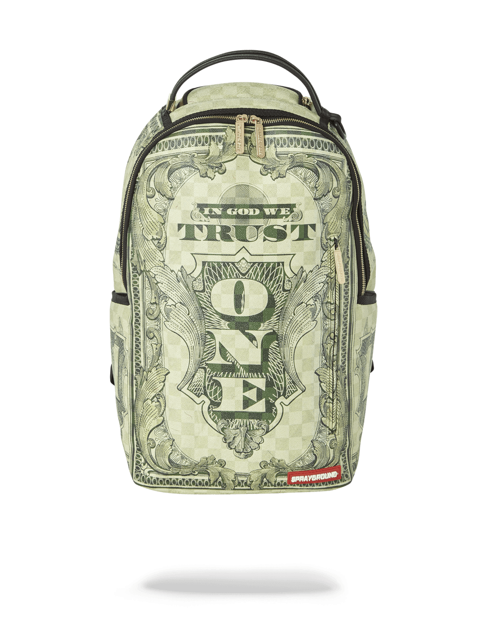 IN GOD WE TRUST GREEN BACKPACK (ONE OF ONE)