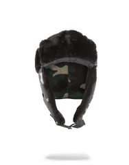 GOLD STENCIL CAMO AVIATOR HAT