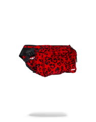 RED LEOPARD CROSSBODY TRANSPORTER