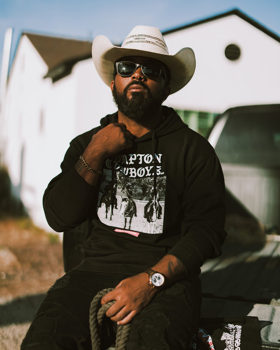 COMPTON COWBOYS CITY RIDERS HOODY