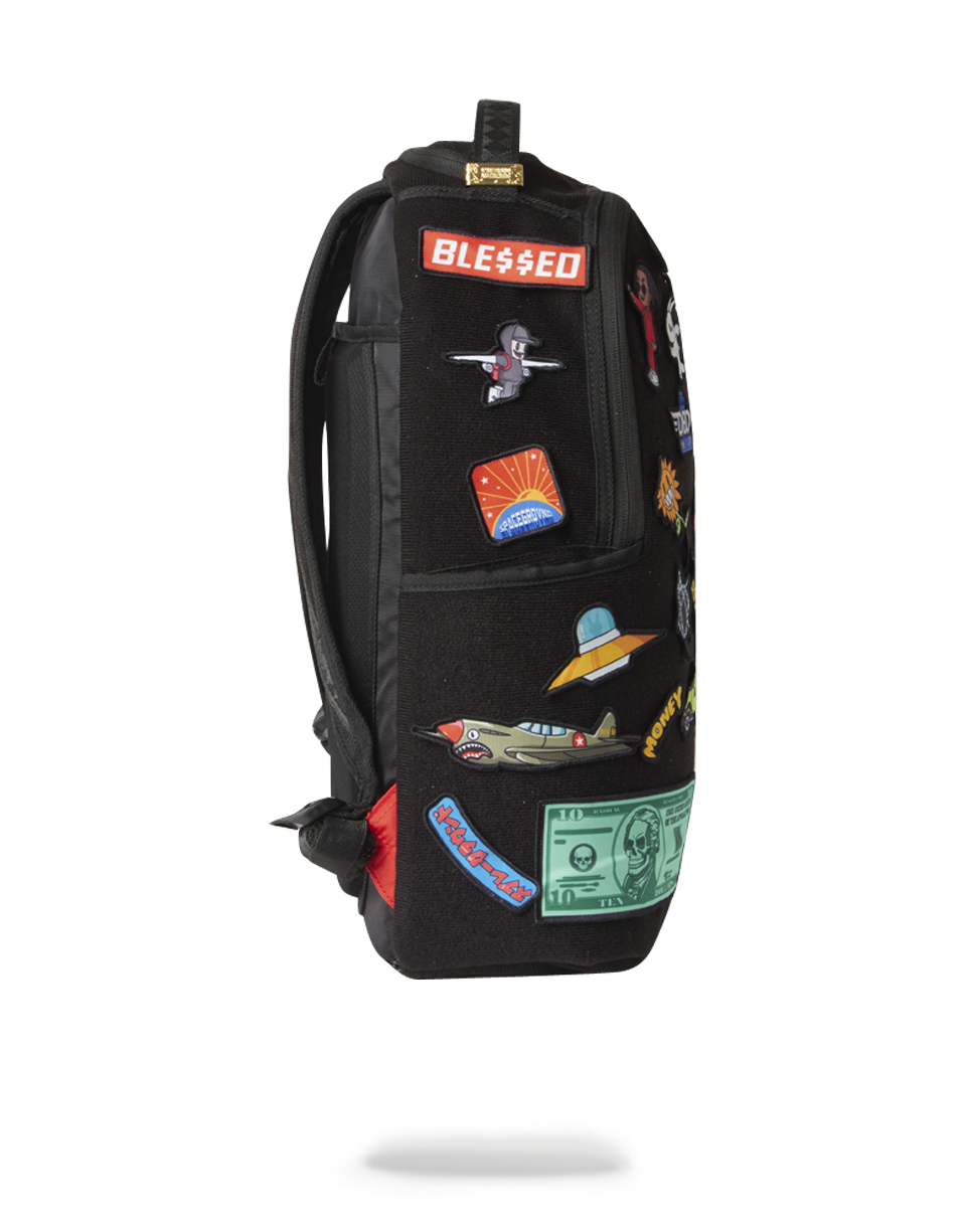 THE 32 REMOVABLE PATCHES VELCRO BACKPACK