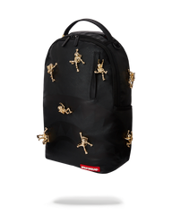 THE LOST IN SPACE BACKPACK (10 3D GOLD METAL ASTRONAUTS)