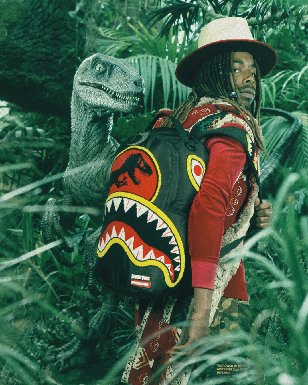 JURASSIC PARK SHARK "CHENILLE SHARK" BACKPACK (DLXR)