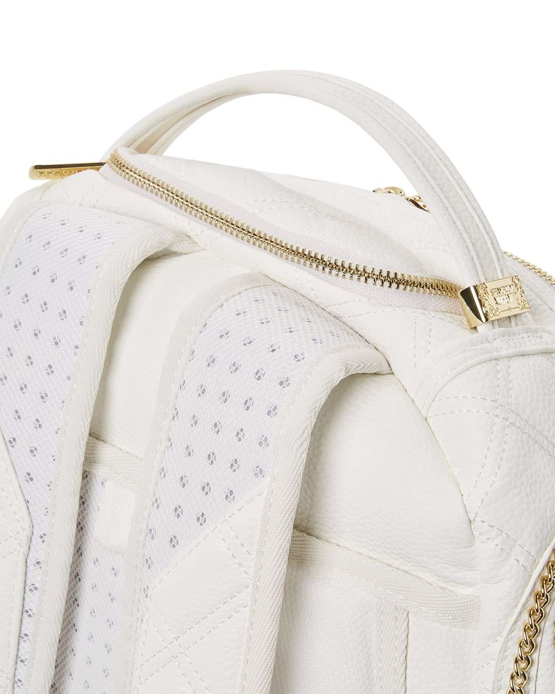 RIVIERA LE BLANC GOLD CHAIN SHARK BACKPACK (DLXV)