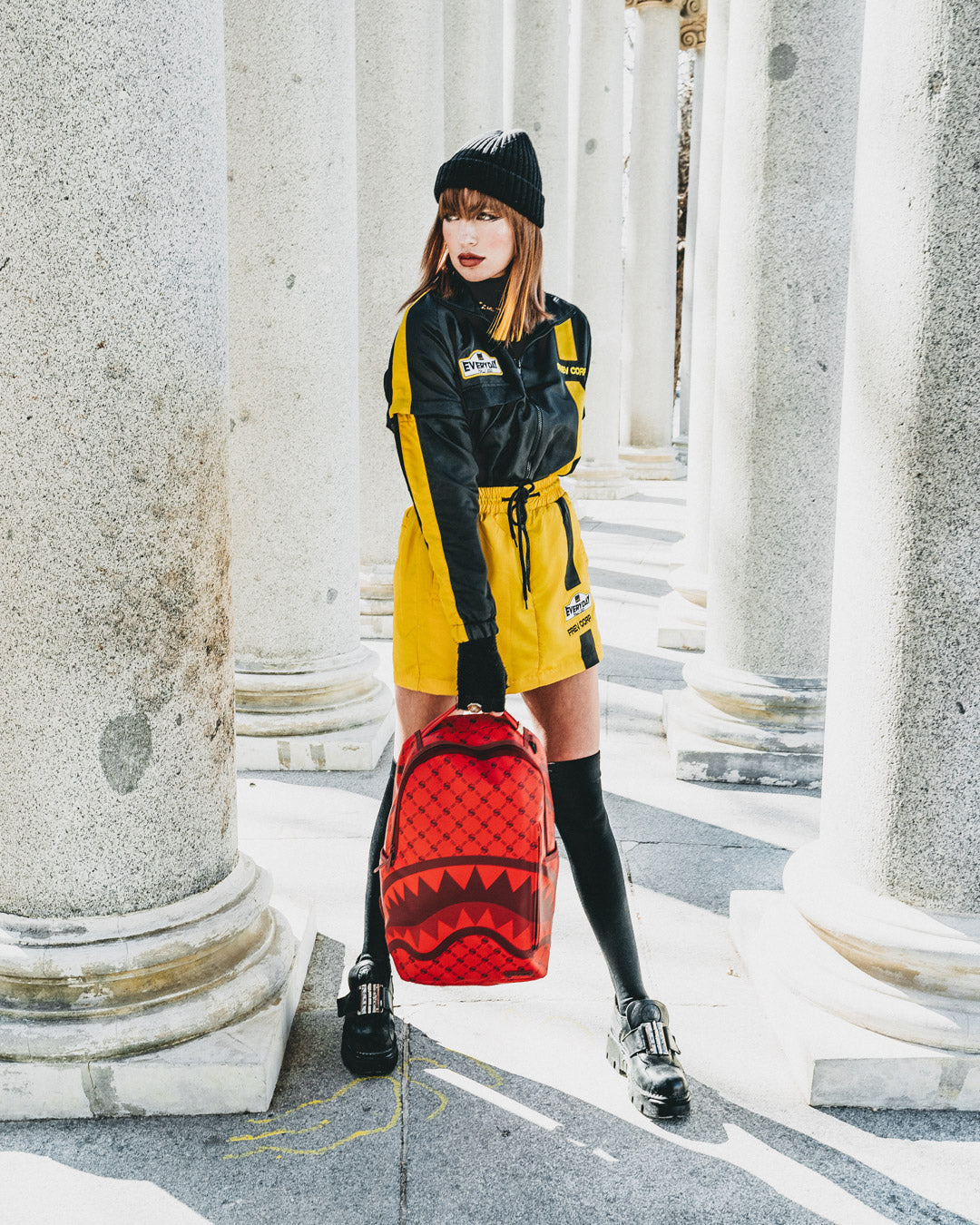 MONEY PATTERN BRICK BACKPACK (DLXV)
