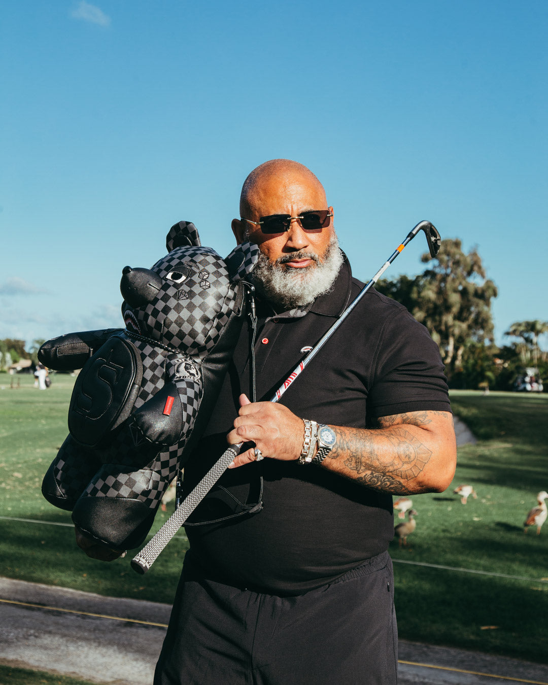 HENNY AIIR TO THE THRONE MONEYBEAR TEDDYBEAR BACKPACK