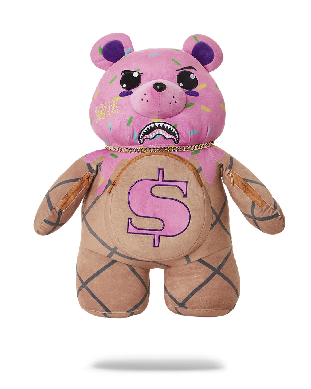 I SCREAM MONEYBEAR TEDDYBEAR BACKPACK