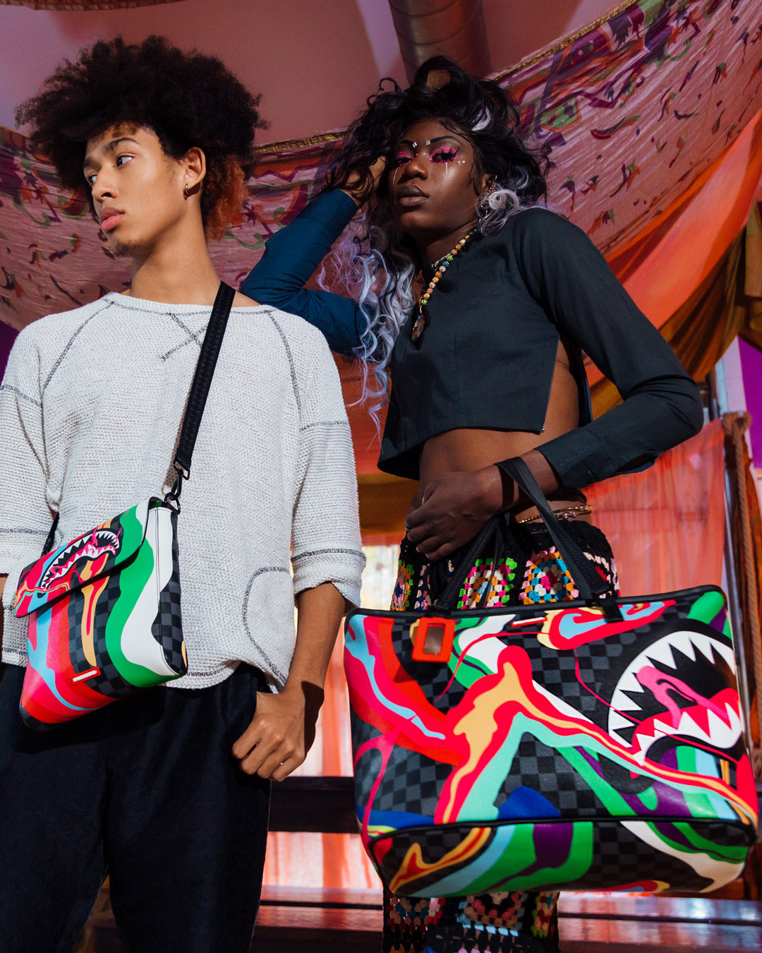 TRIPPY TAFFY LARGE SLING CROSSBODY