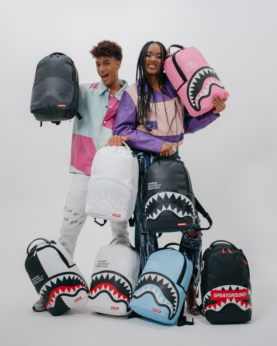 SHARK CENTRAL BACKPACK WHT/WHT (DLXV)