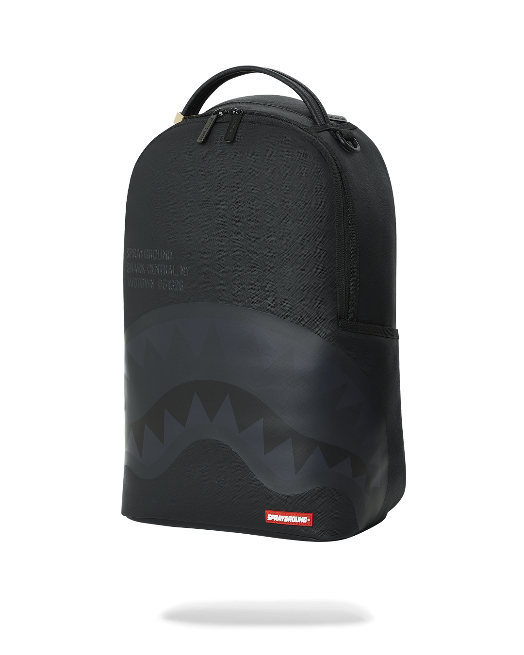 SHARK CENTRAL (BLK ON BLK) BACKPACK (DLXV)