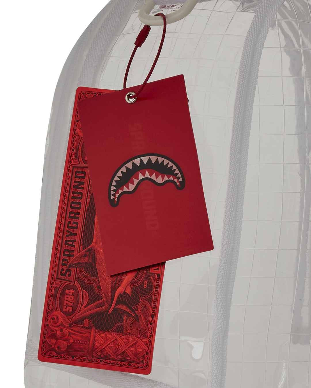 CLEAR VISION SHARKS IN PARIS - 100% ALL CLEAR DLX BACKPACK