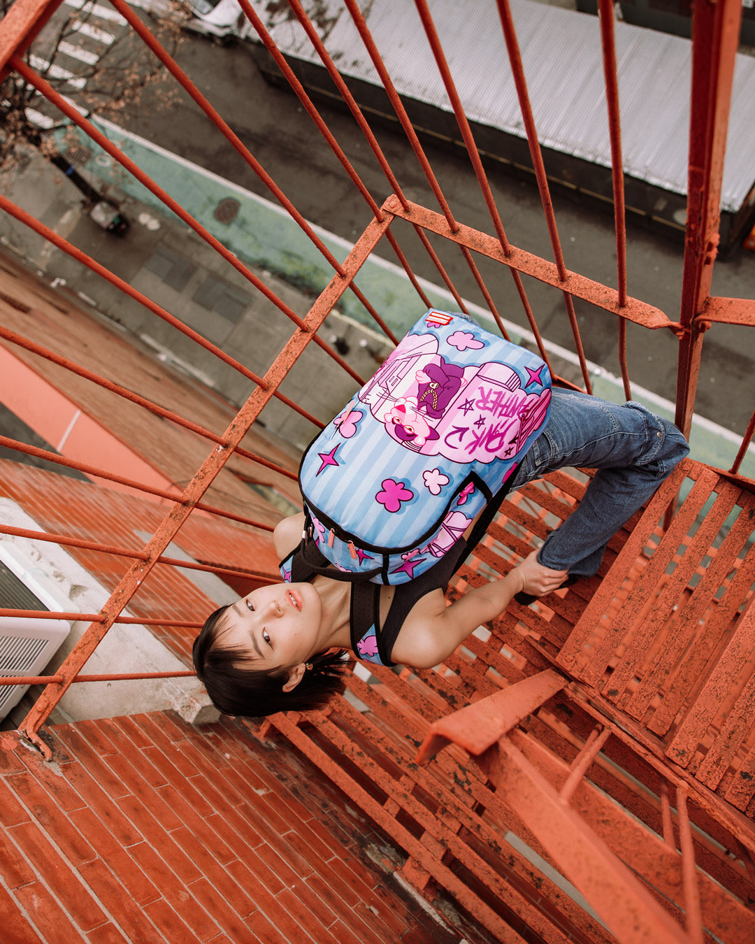 PINK PANTHER CITY STREETS DLXSR BACKPACK