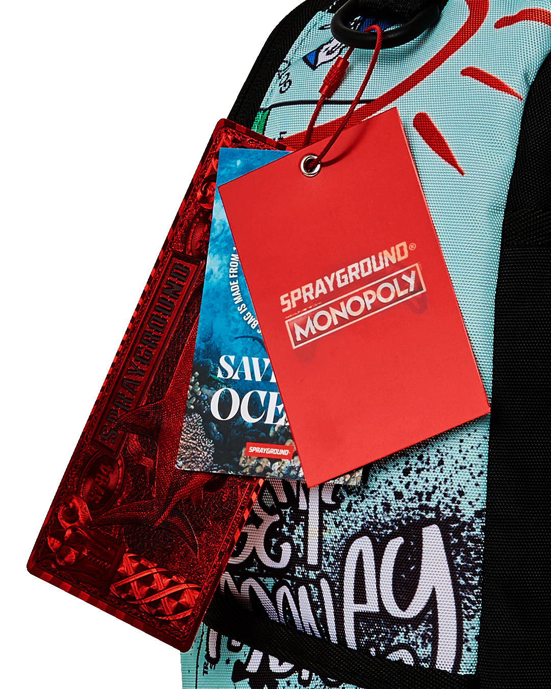 MONOPOLY DO NOT PASS GO DLXSR BACKPACK