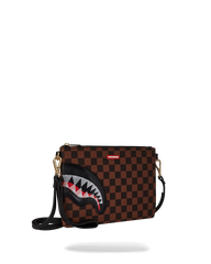 LENTICULAR EFFECTS CROSSOVER CLUTCH W/ SHOULDER STRAP
