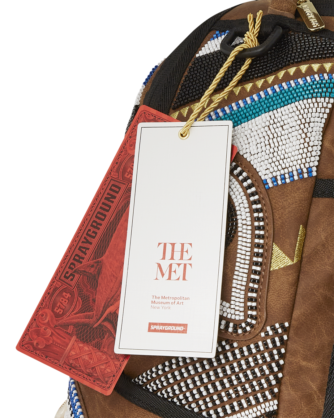 THE MET KUBA KINGDOM HEADDRESS BACKPACK