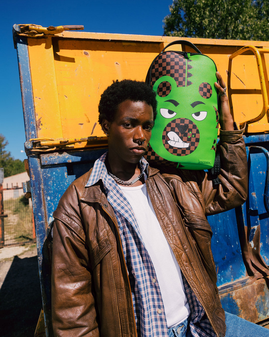 GREEN MONEY BEAR DLXSV BACKPACK