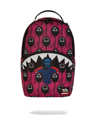 SQUID GAME COLLAB FRONT MAN & PINK GUARD SHARKS BACKPACK