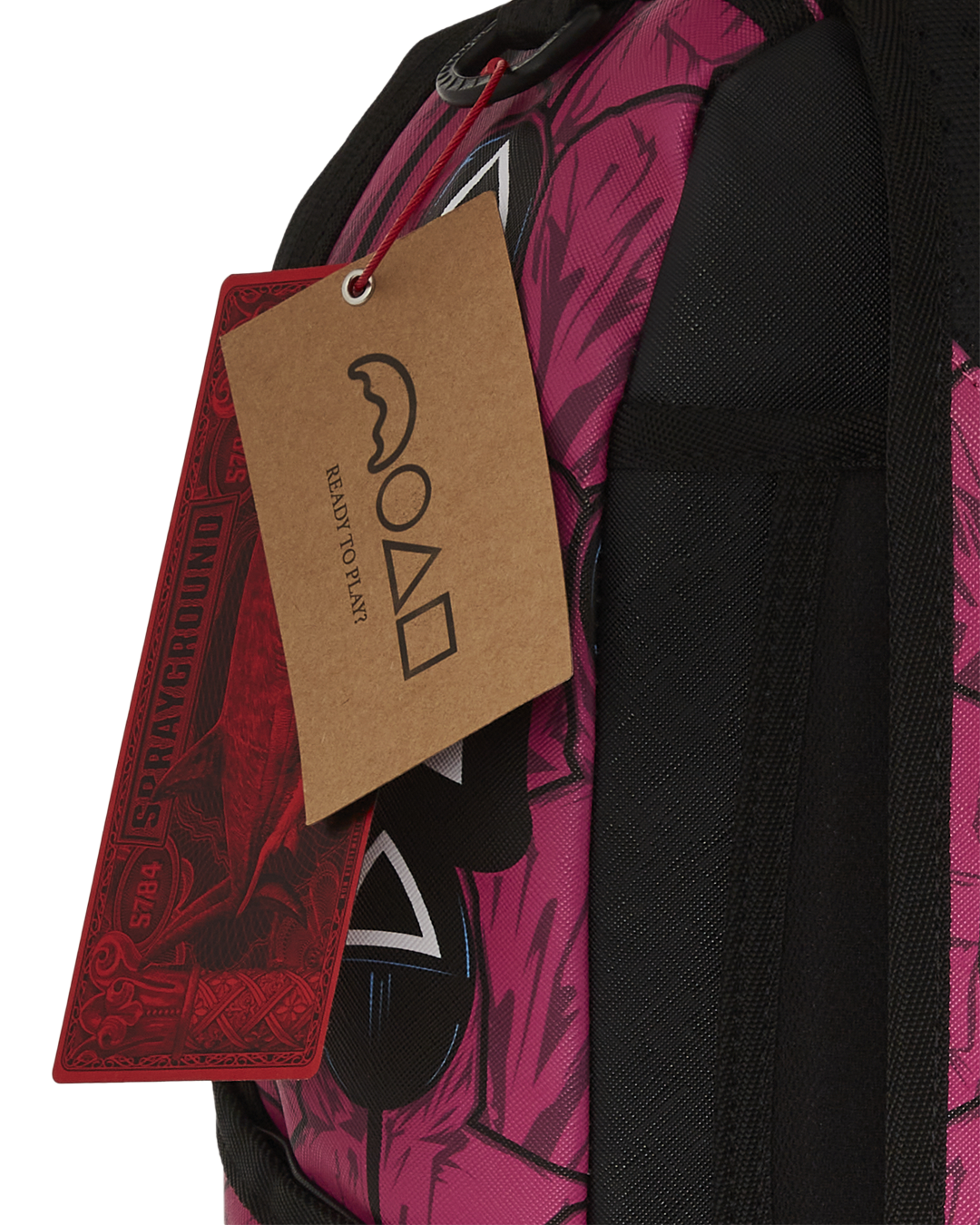 SQUID GAME COLLAB FRONT MAN & PINK GUARD SHARKS BACKPACK