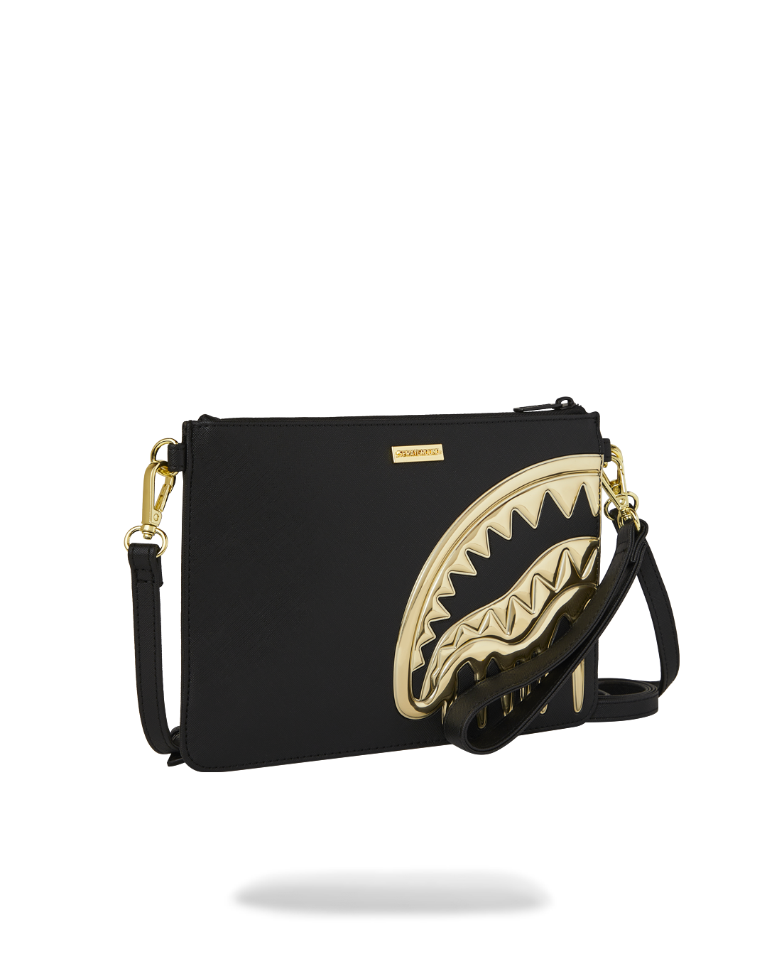 GOLDHEART SHARK DRIP CROSSOVER CLUTCH