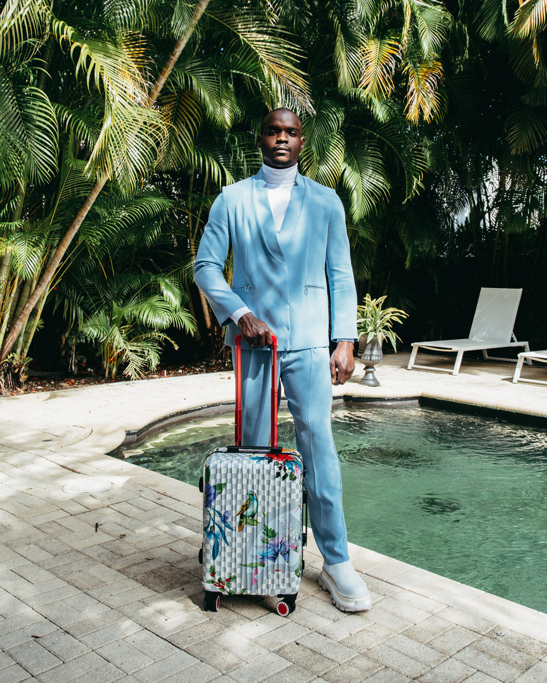 JARDIN DU PALAIS SHARKNAUTICS HARDSHELL CARRY-ON LUGGAGE