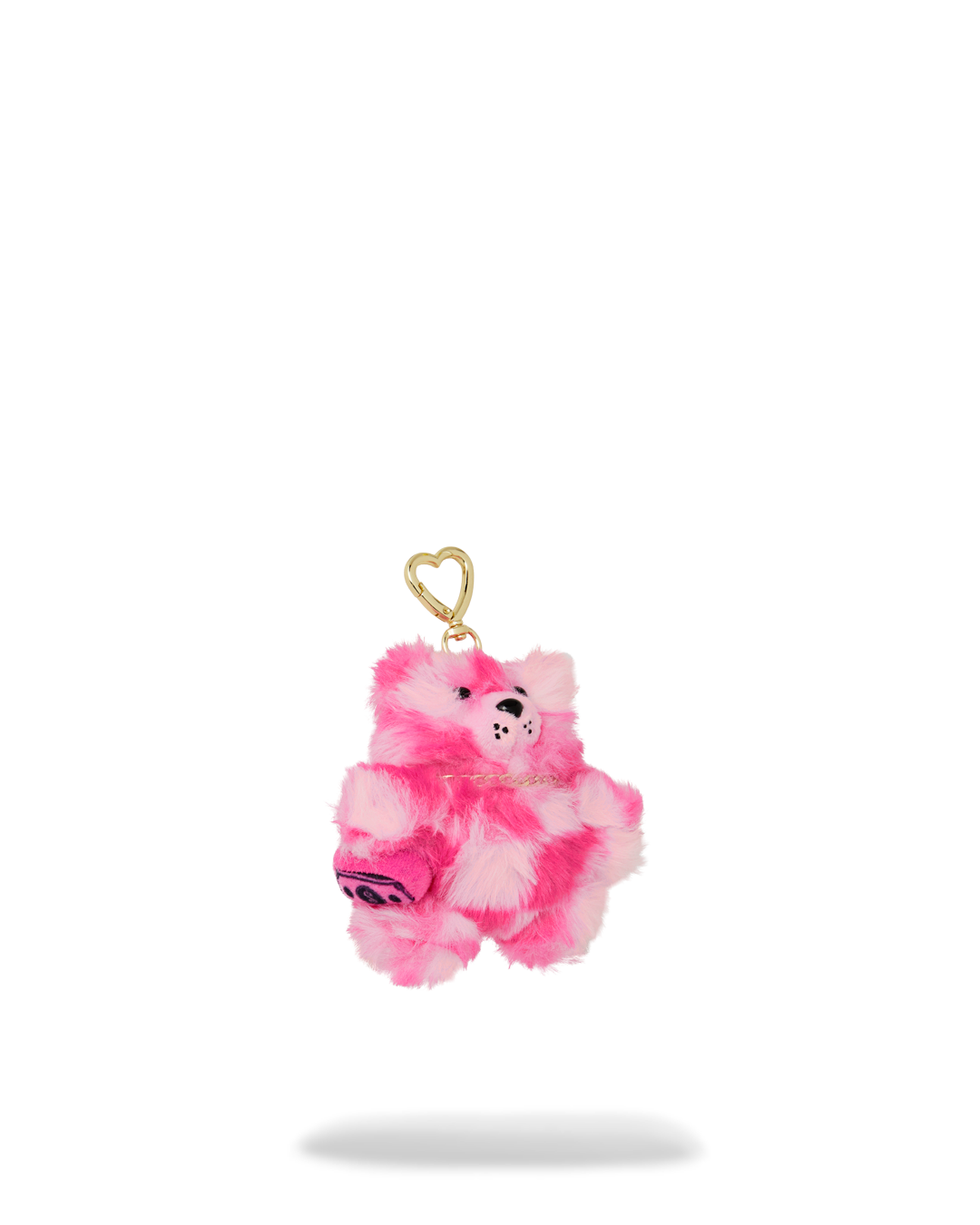 FURZILLA SHARK (PINK CHECK) KEYCHAIN