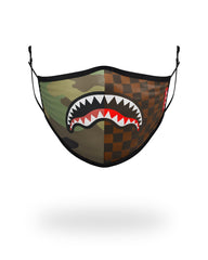 ADULT CHECKS & CAMO FORM FITTING FACE MASK