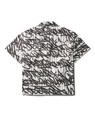 GRAFFITI SHORT SLEEVE BUTTON FRONT SHIRT