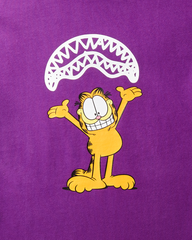GARFIELD SHARKMOUTH GRAPHIC T-SHIRT (PURPLE)
