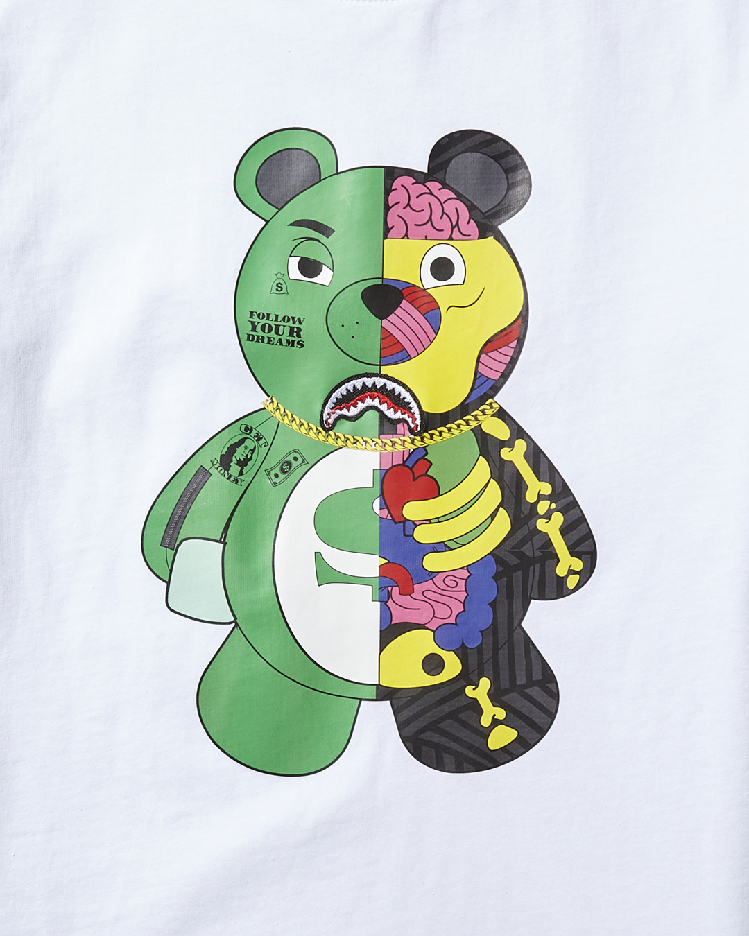 YOUTH ANATOMY BEAR T-SHIRT WHITE